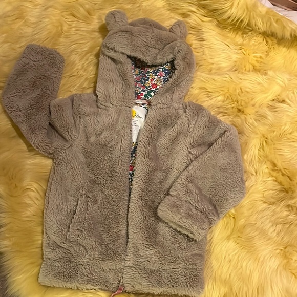 MINI BODEN thick plush teddy bear Sherpa jacket - Picture 1 of 7